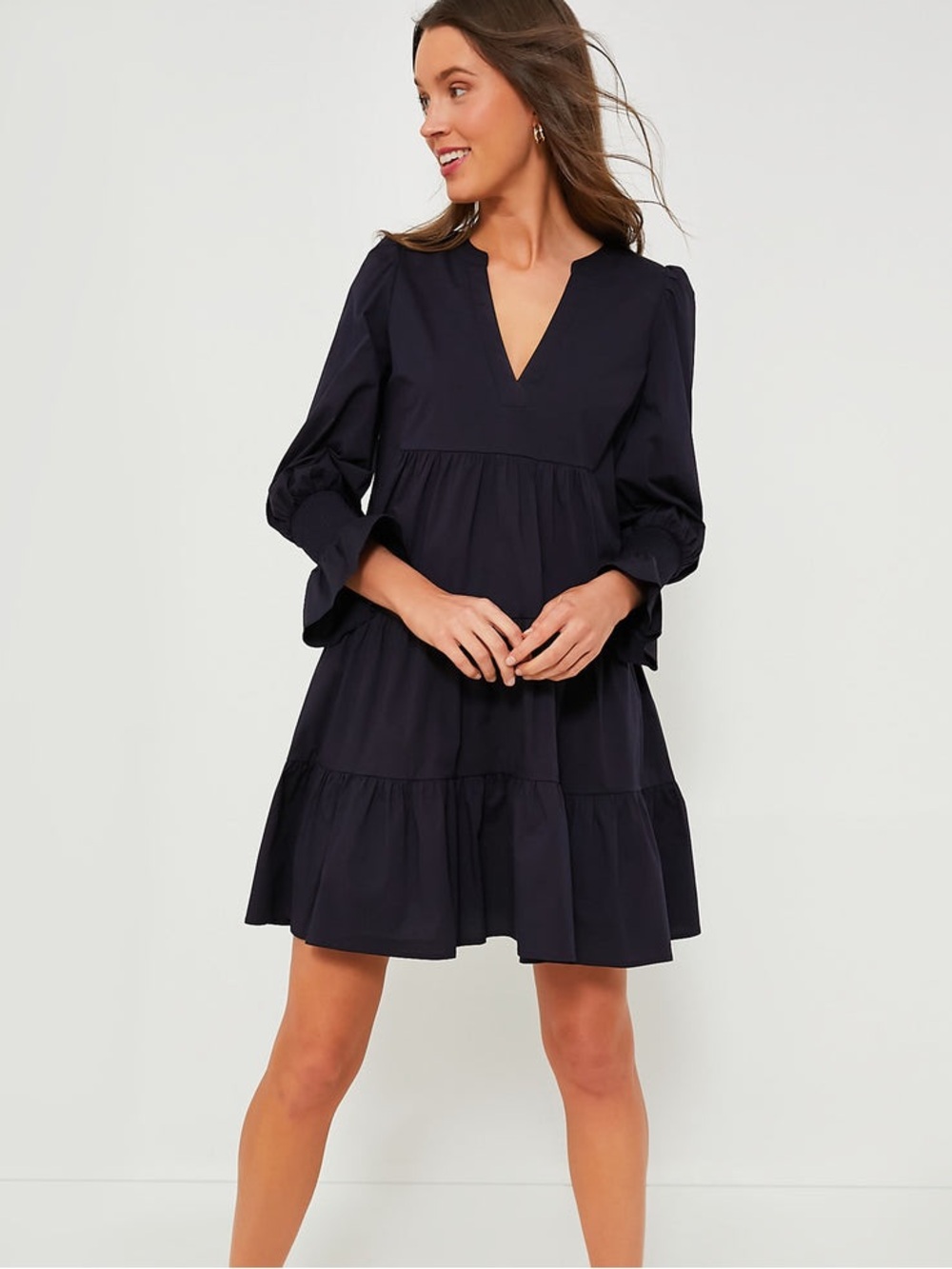 Tuckernuck Pomander Place Kenzo Cotton Poplin Mini Dress Navy Large